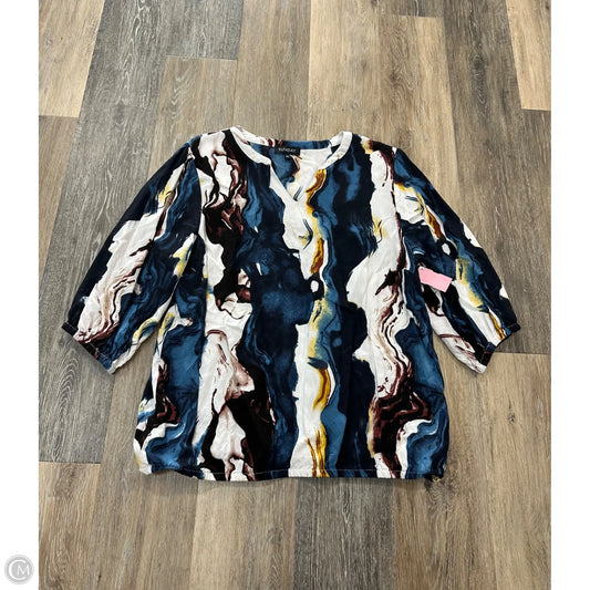 Blouse Long Sleeve By Sunday In Multi-colored, Size: Xl
