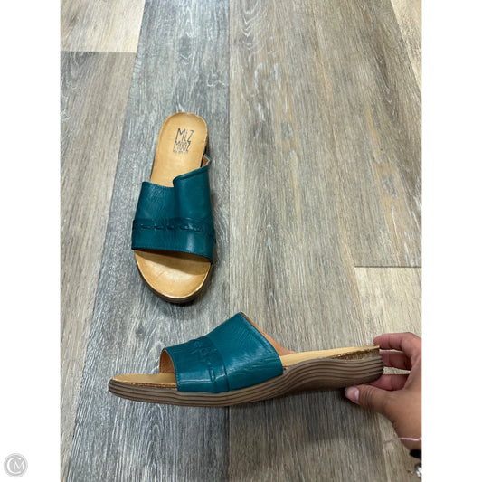 Sandals Flats By Miz Mooz In Blue, Size: 8.5