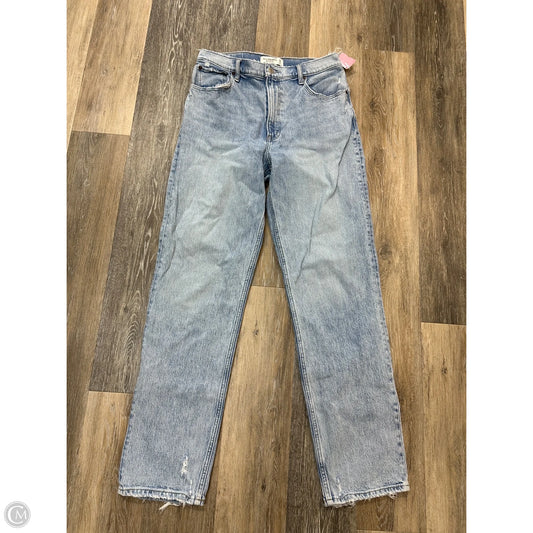 Jeans Straight By Abercrombie And Fitch In Blue Denim, Size: 10L