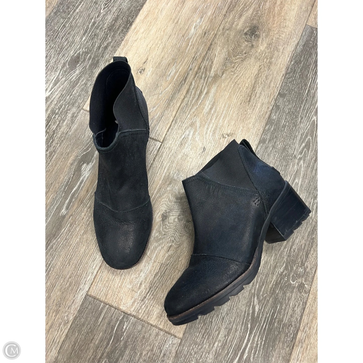 Boots Ankle Heels By Sorel In Black, Size: 8