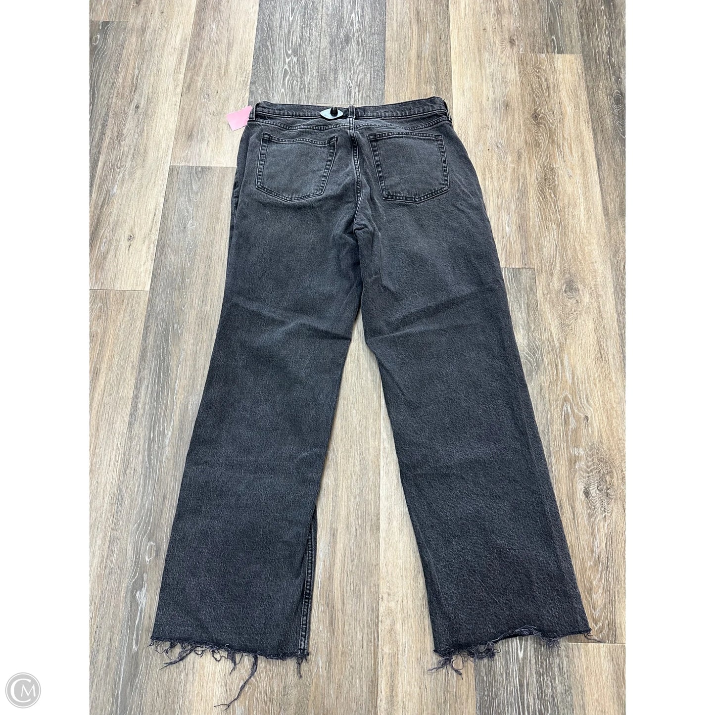 Jeans Straight By Abercrombie And Fitch In Black Denim, Size: 10