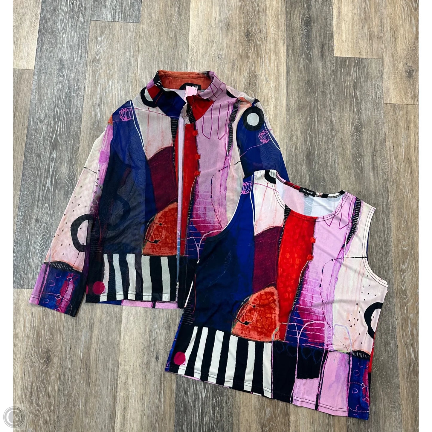 Top 2pc Long Sleeve By Damee In Purple, Size: Xl