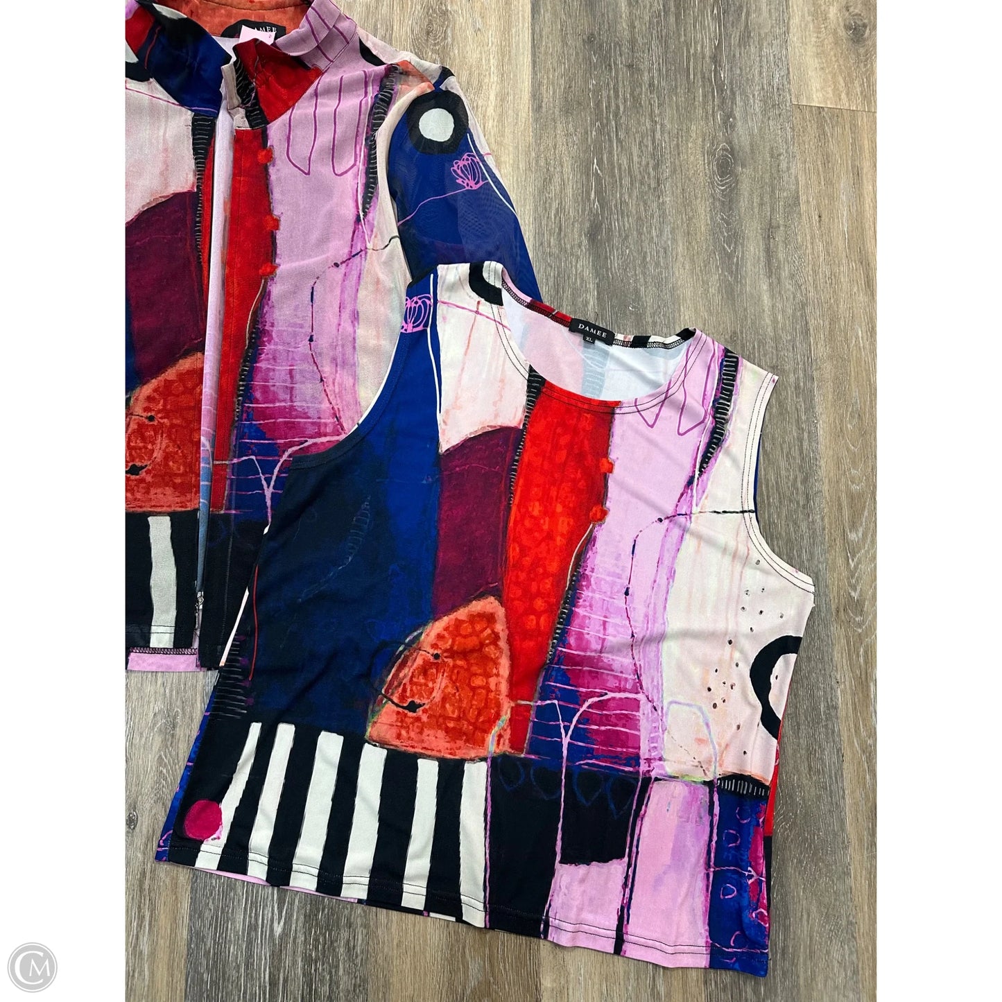 Top 2pc Long Sleeve By Damee In Purple, Size: Xl