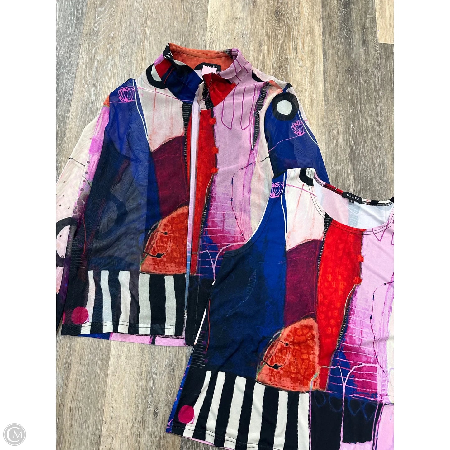 Top 2pc Long Sleeve By Damee In Purple, Size: Xl