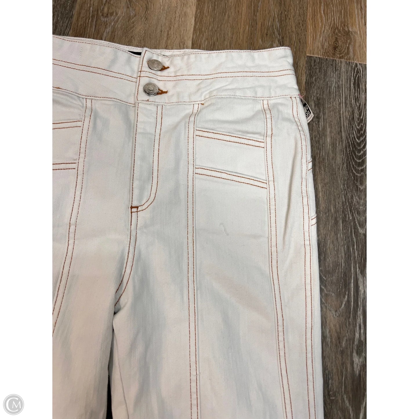 Jeans Designer By Veronica Beard In White Denim, Size: 4/27