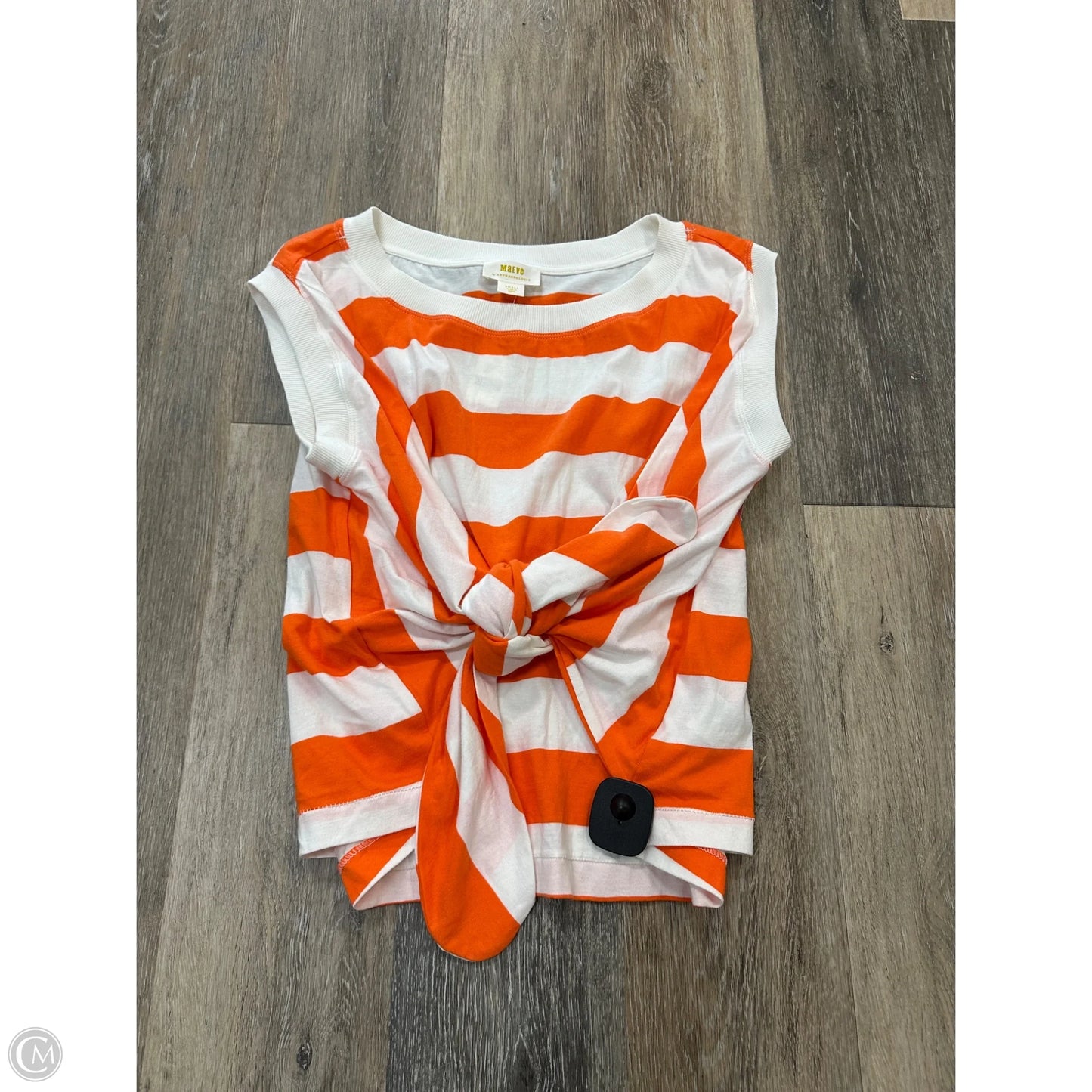 Top Sleeveless By Maeve In Striped Pattern, Size: S