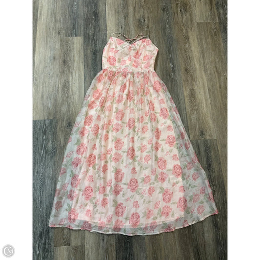 Dress Party Long By Storia In Pink, Size: M