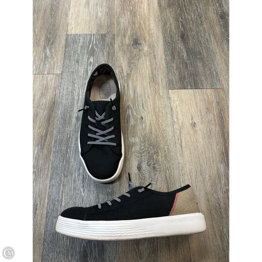 Shoes Sneakers By Hey Dude In Black, Size: 10