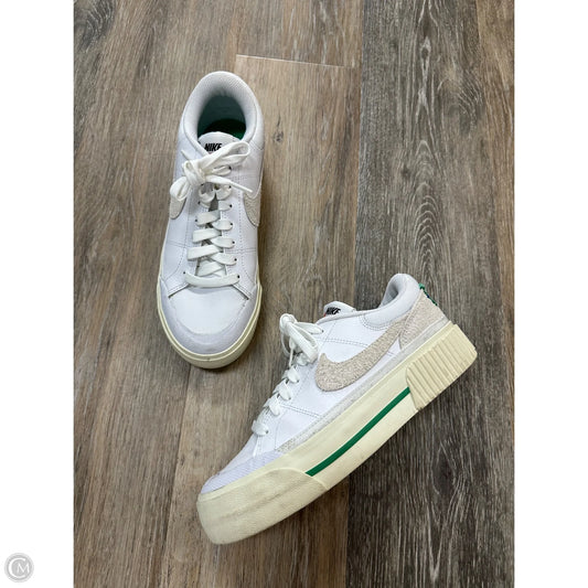 Shoes Athletic By Nike In White, Size: 7