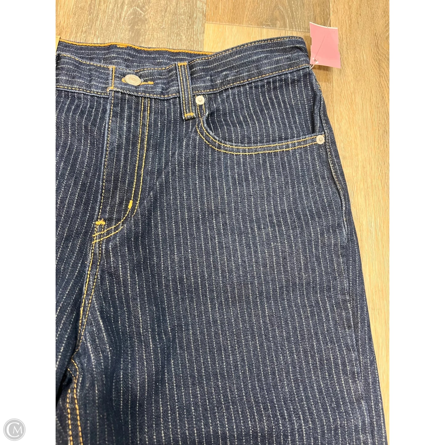 Jeans Straight By Levis In Blue Denim, Size: 10/30