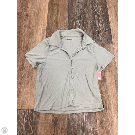 Top Short Sleeve By Abercrombie And Fitch In Blue, Size: M