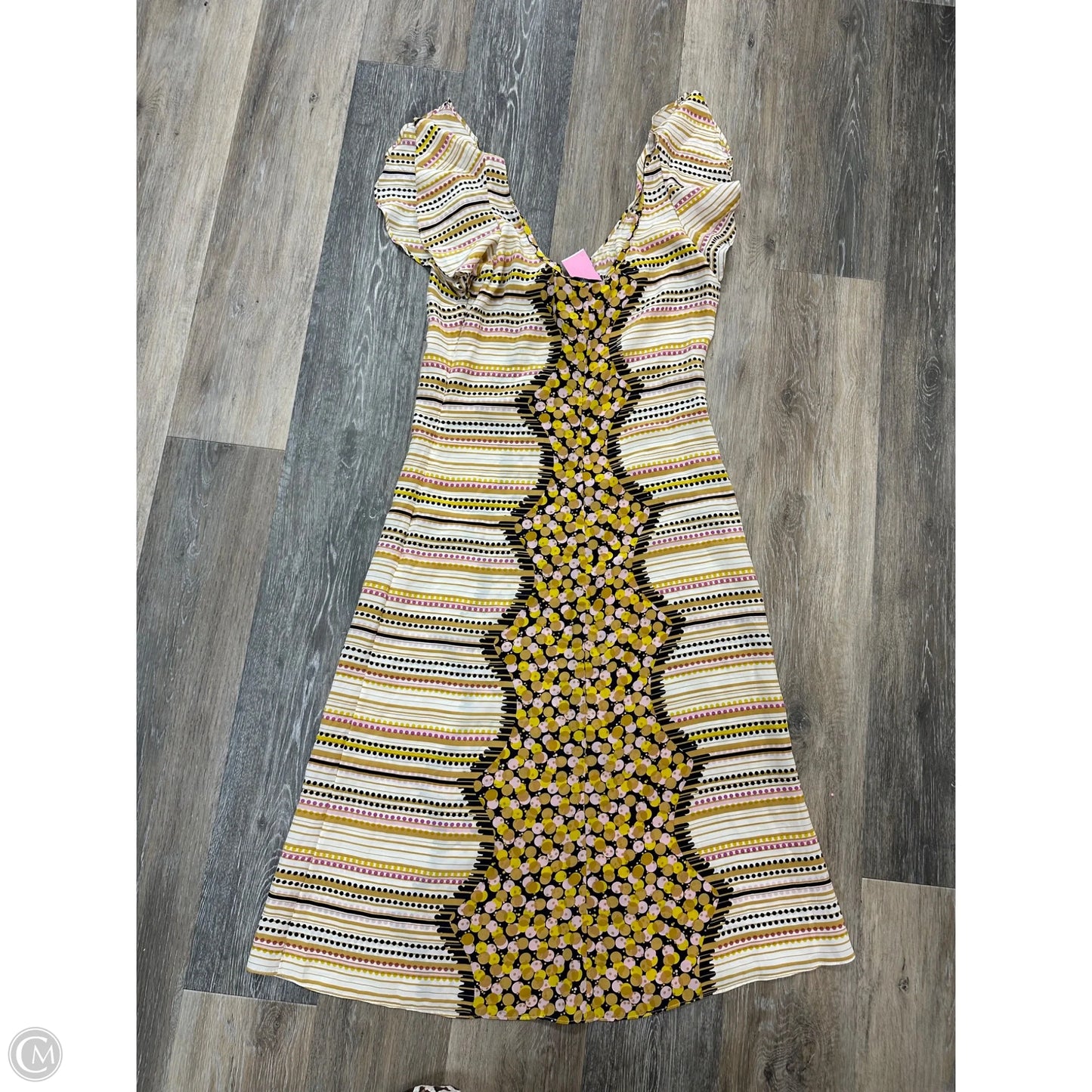 Dress Party Midi By Mayle In Yellow, Size: 8