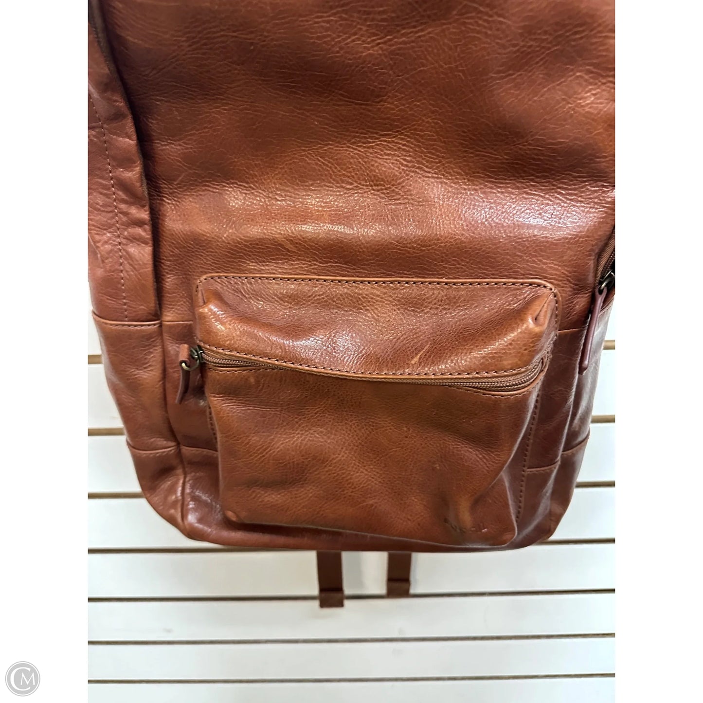 Backpack Leather By Fossil, Size: Large
