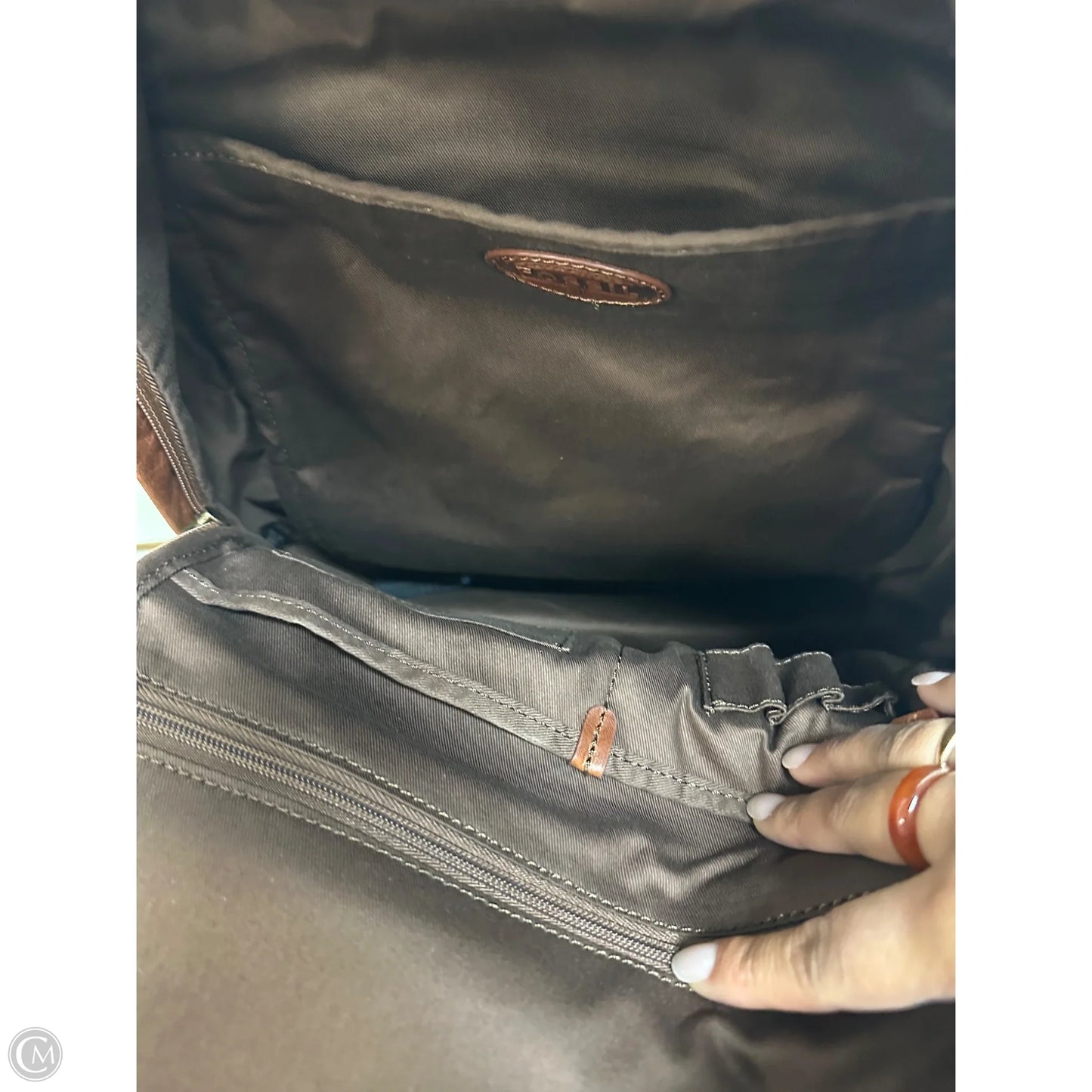 Backpack Leather By Fossil, Size: Large
