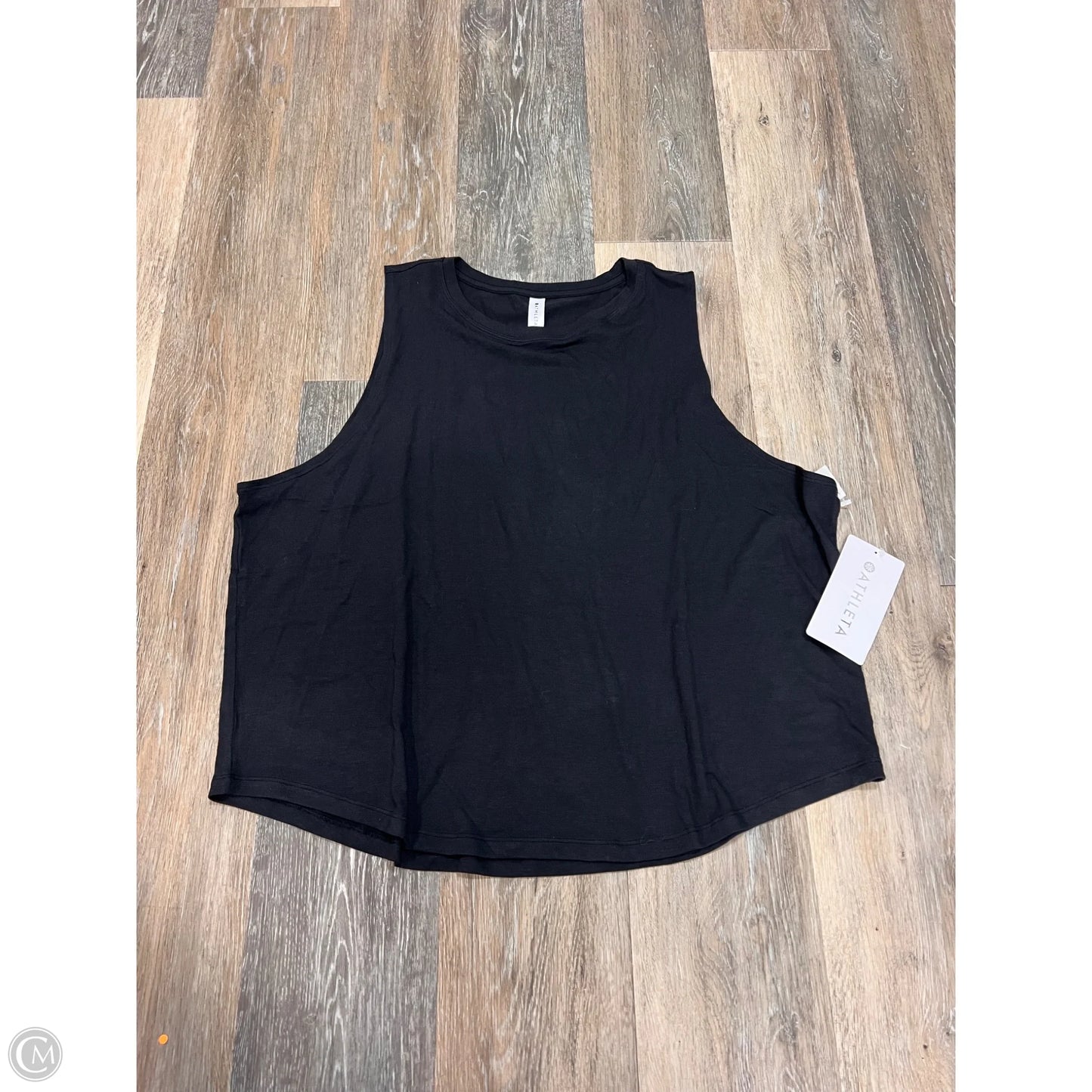 Athletic Tank Top By Athleta In Black, Size: 1x