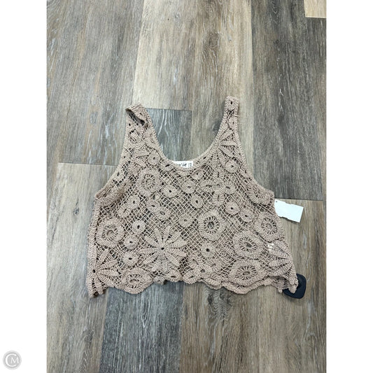 Tank Top By New In In Brown, Size: M