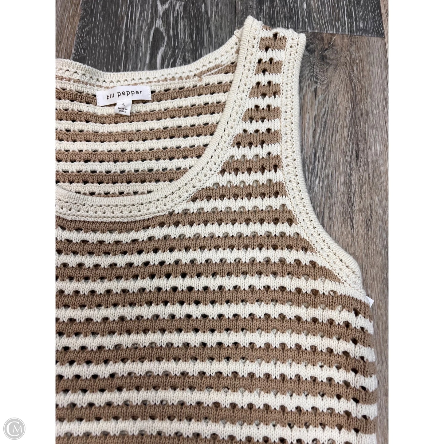 Tank Top By Blu Pepper In Brown, Size: L