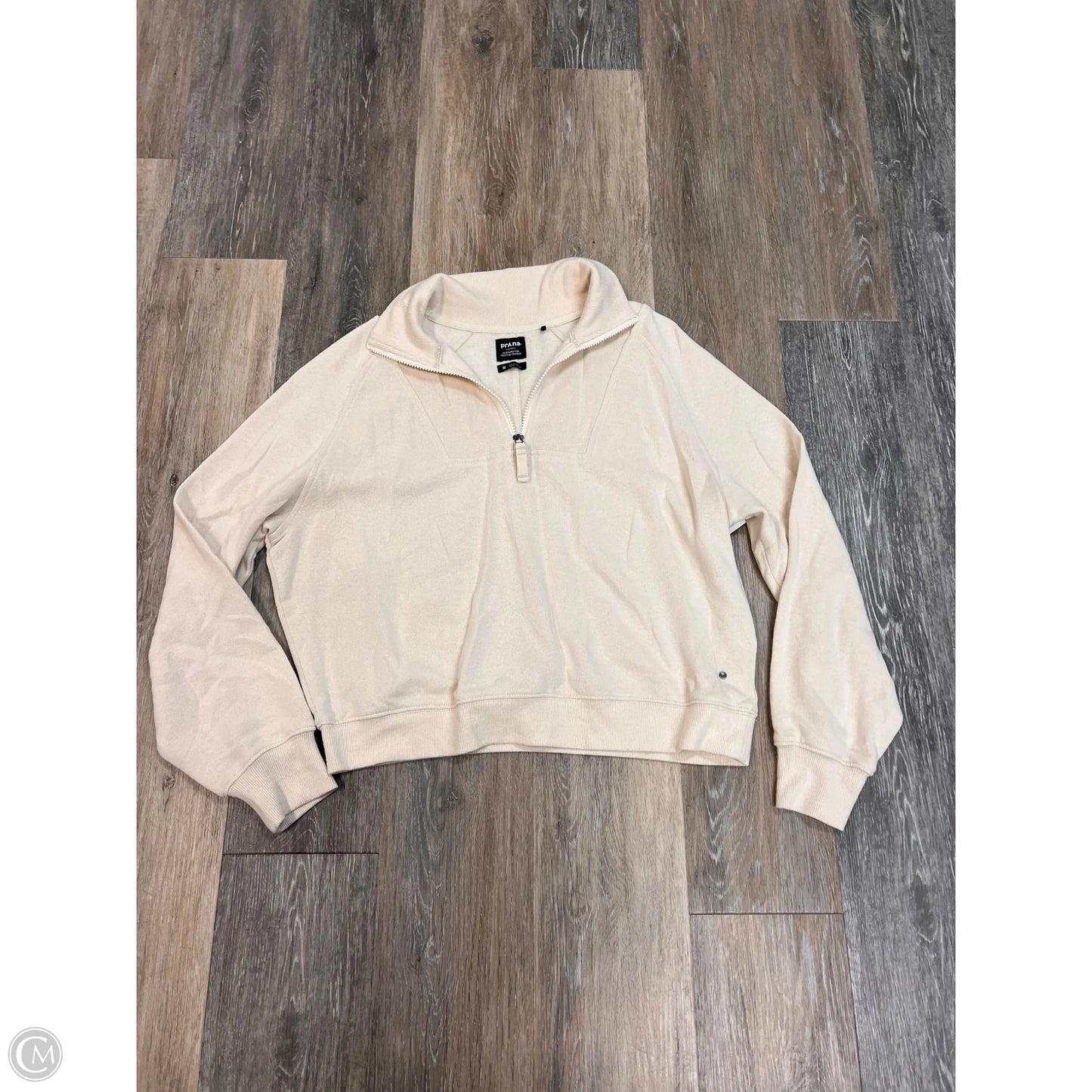 Athletic Sweatshirt Collar By Prana In Cream, Size: M