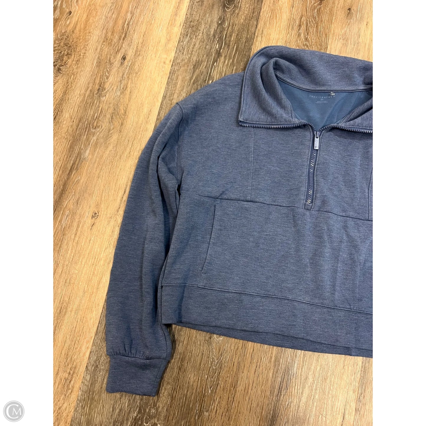 Athletic Sweatshirt Collar By Travis Mathew In Blue, Size: M