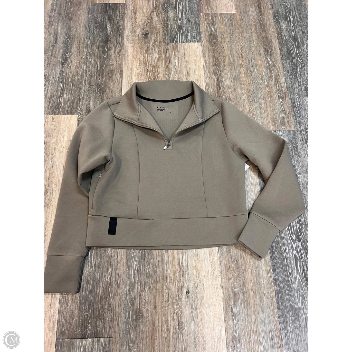 Athletic Sweatshirt Collar By UNRL In Taupe, Size: M