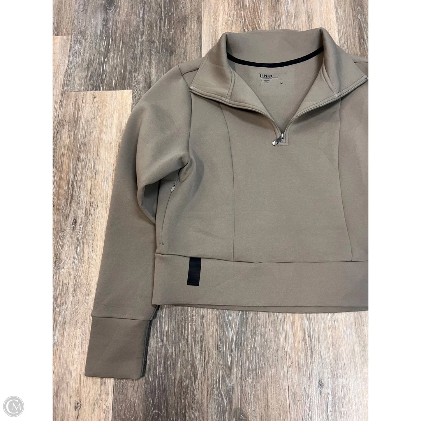 Athletic Sweatshirt Collar By UNRL In Taupe, Size: M