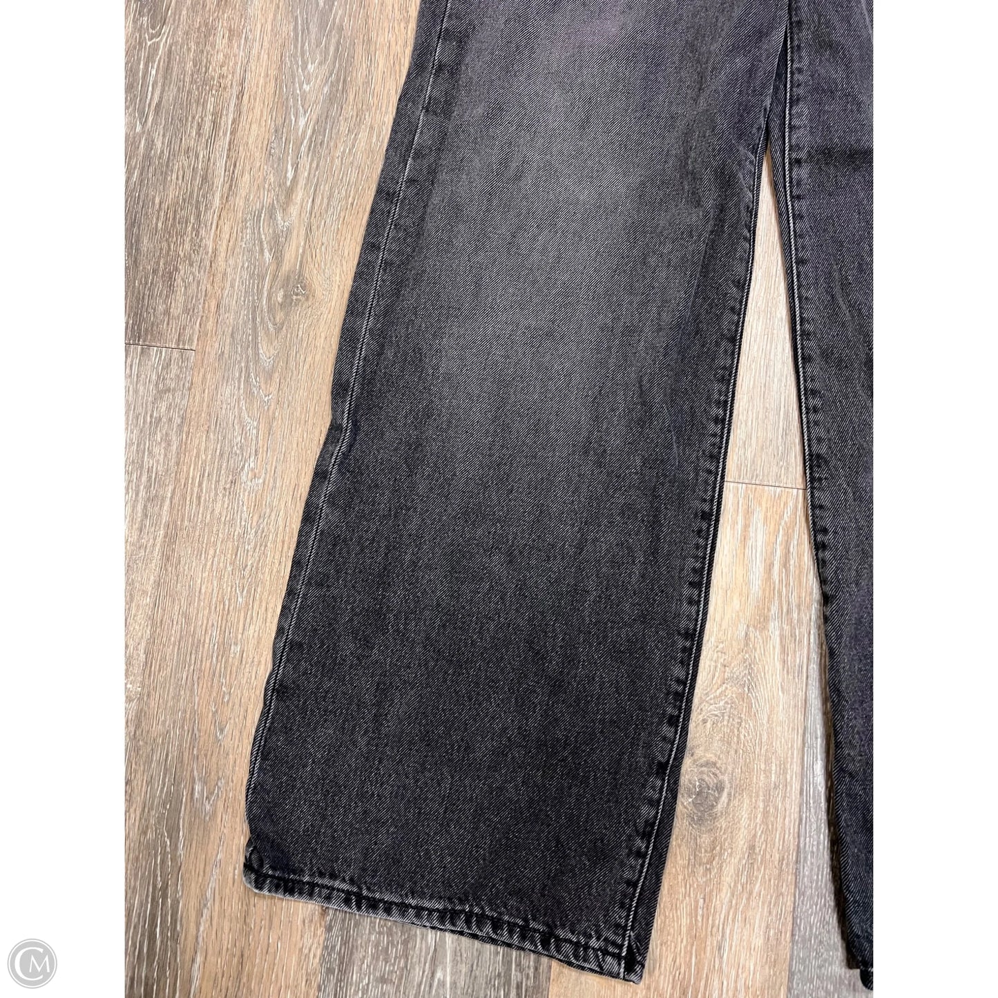 Jeans Wide Leg By Levis In Black Denim, Size: 10/30