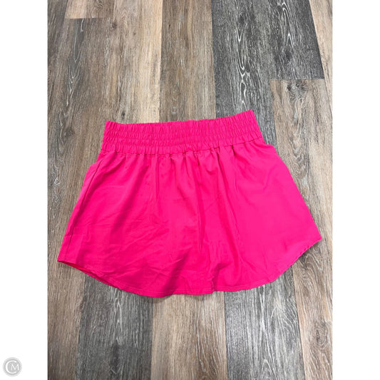 Athletic Skort By Pinspark In Pink, Size: Xl