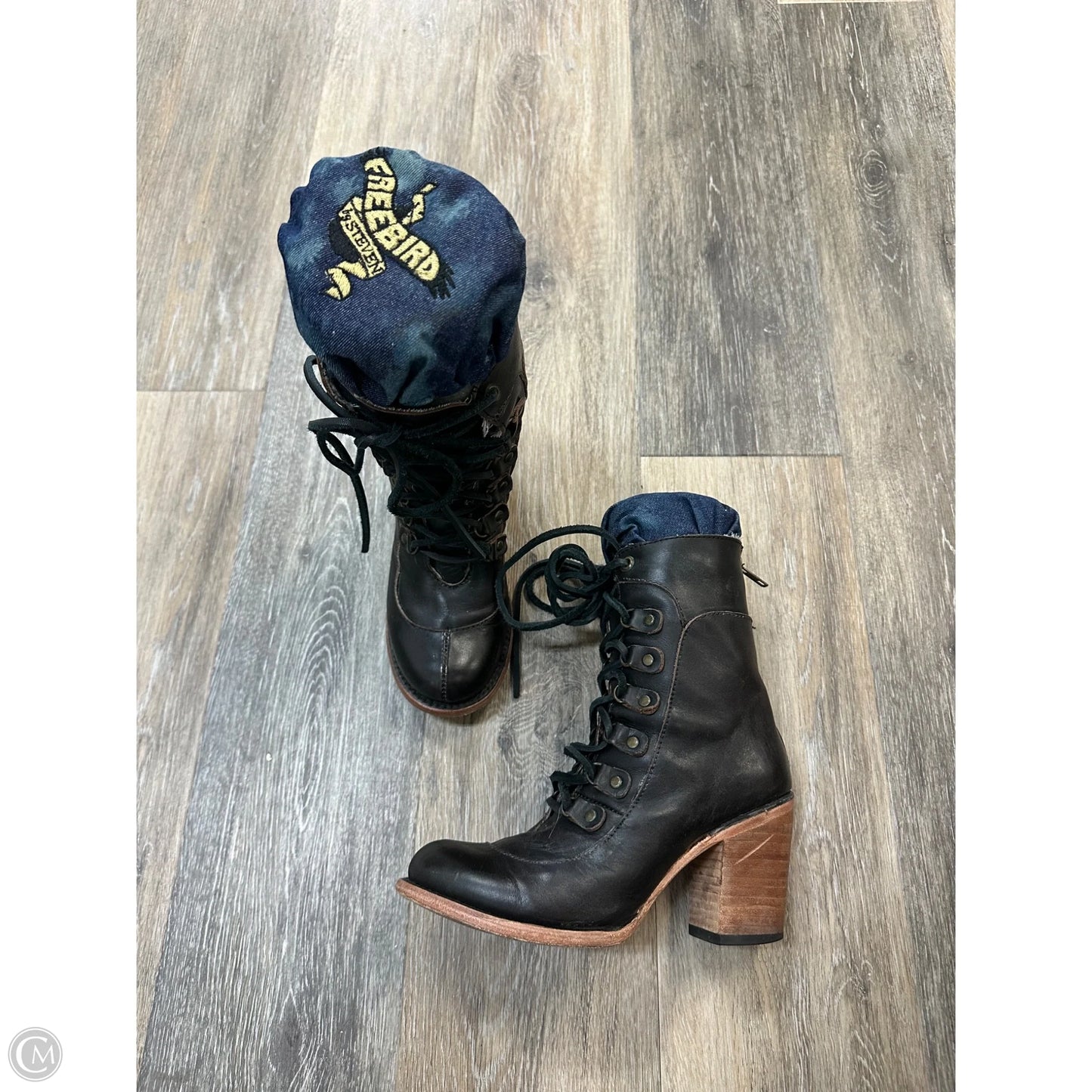 Boots Ankle Flats By Freebird In Black, Size: 7