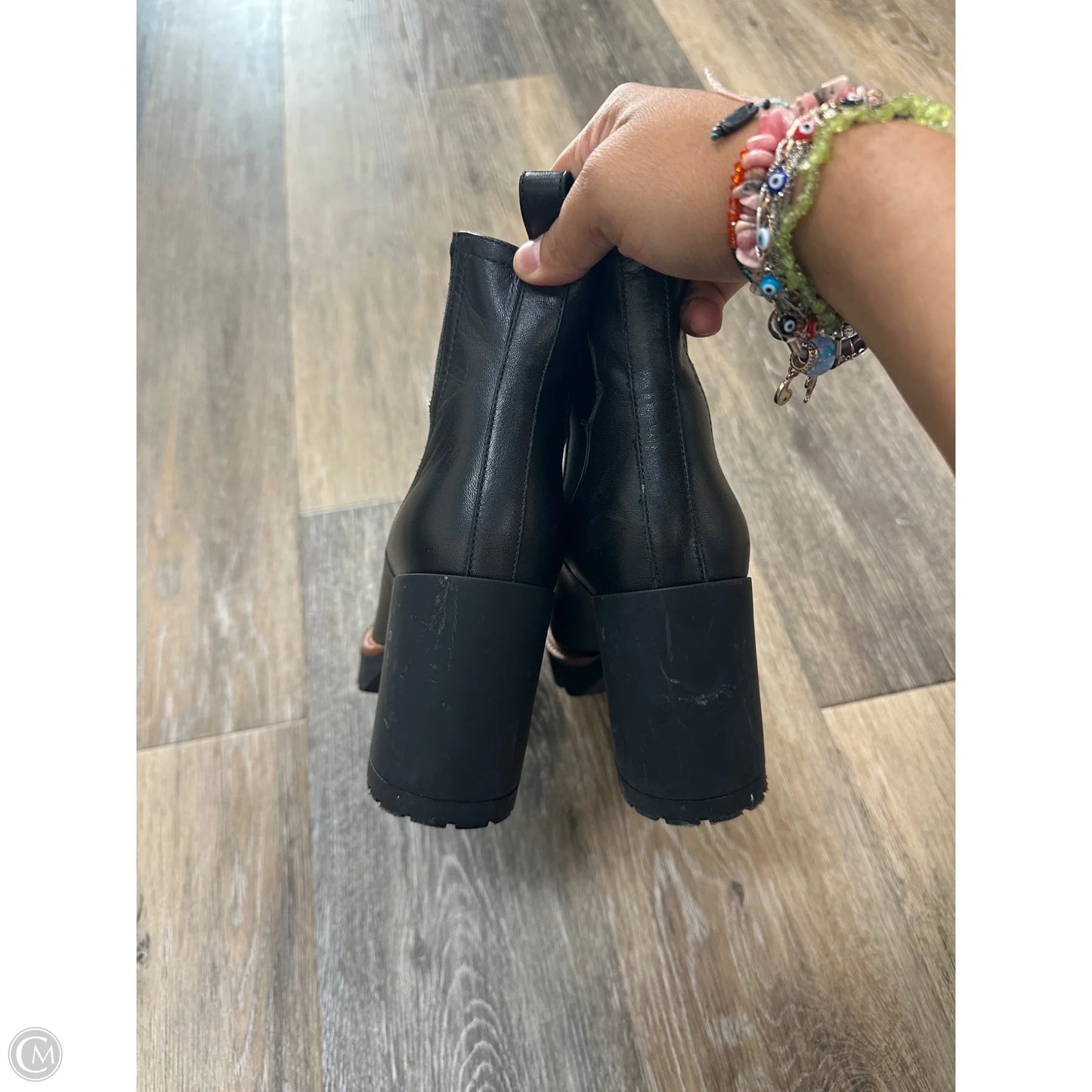 Boots Ankle Heels By Gravitypope In Black, Size: 6.5