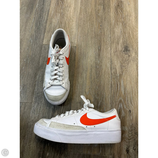Shoes Athletic By Nike In White, Size: 9