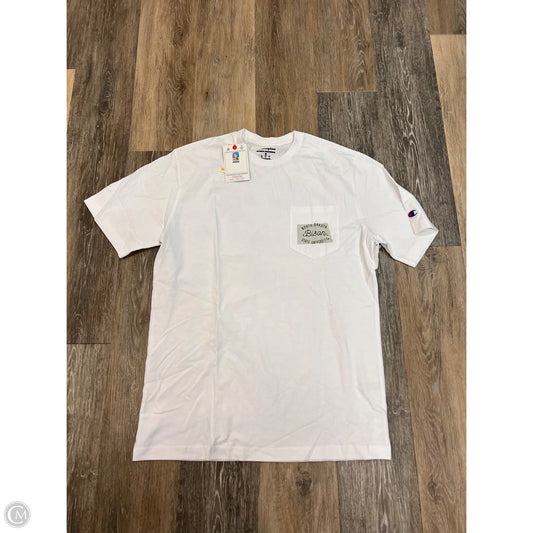 *Athletic Top Short Sleeve By Champion In White, Size: M