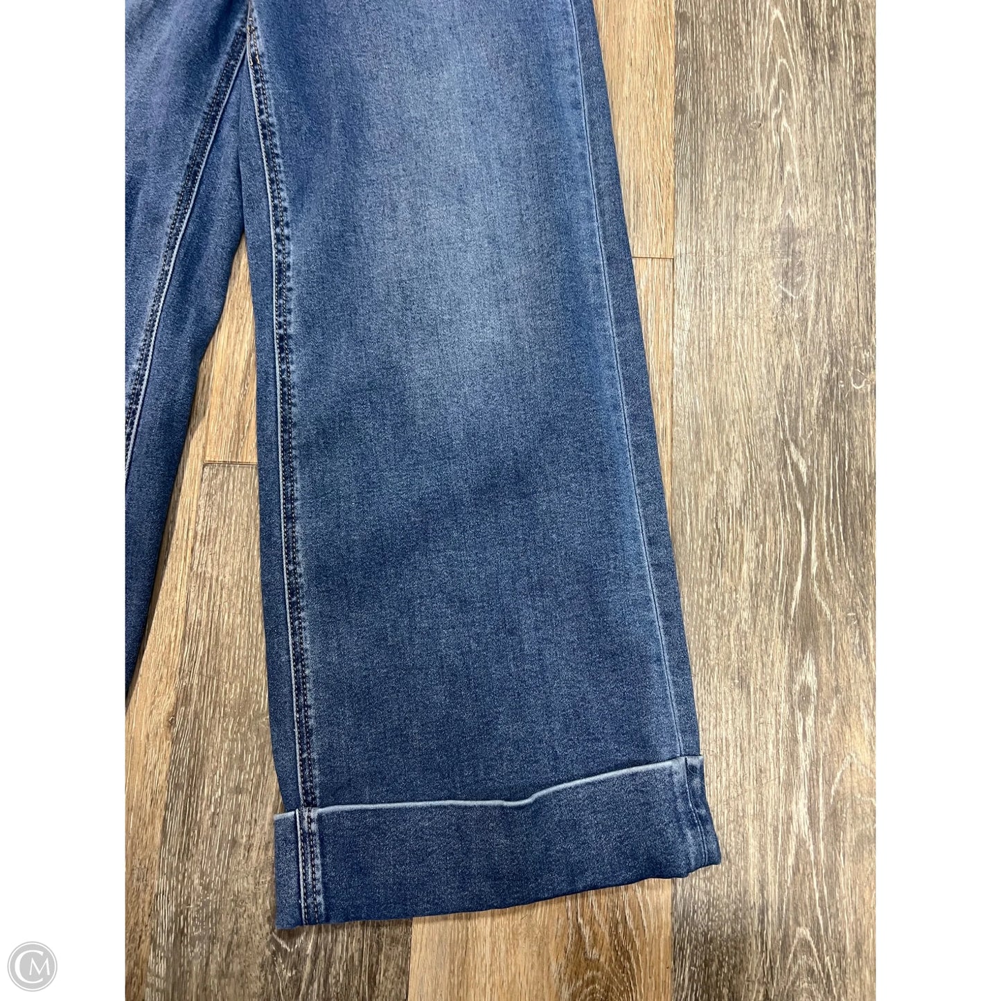 Jeans Wide Leg By Vervet In Blue Denim, Size: 2