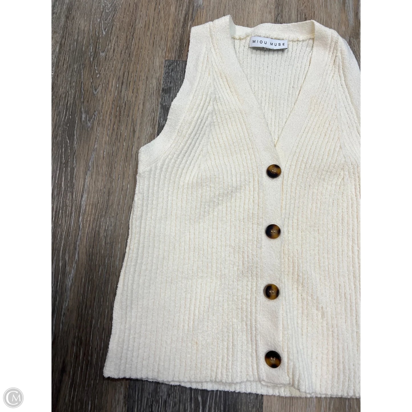 Tank Top By Miou Muse In White, Size: S