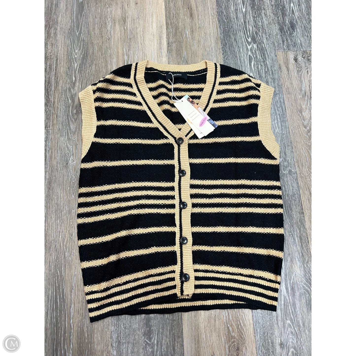 Vest Sweater By Dokotoo In Black, Size: S