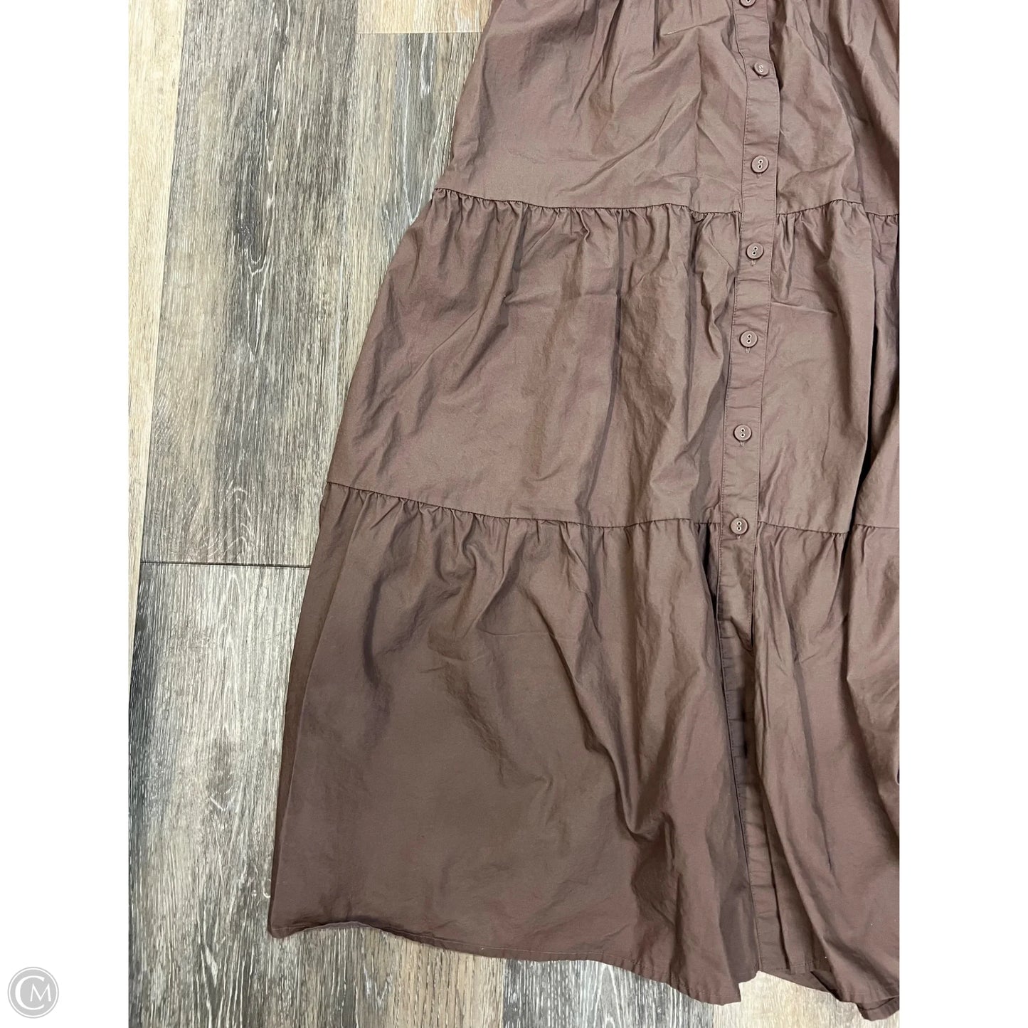 Dress Casual Maxi By Evereve In Brown, Size: Xs