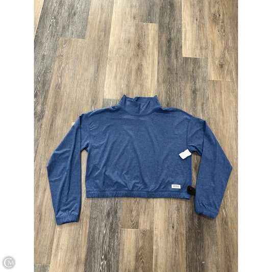 Athletic Sweatshirt Collar By Peloton In Blue, Size: M