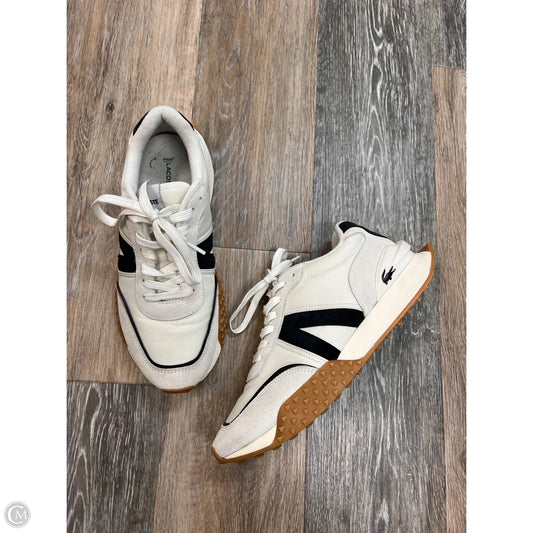 Shoes Athletic By Lacoste In Cream, Size: 9