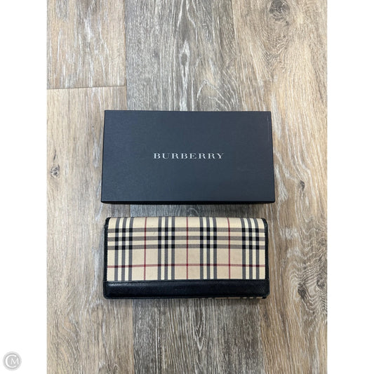 Wallet Luxury Designer By Burberry, Size: Medium