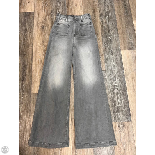 Jeans Wide Leg By Mother In Grey Denim, Size: 2/26