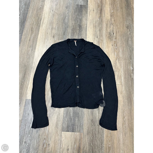 Top Long Sleeve By Free People In Black, Size: S