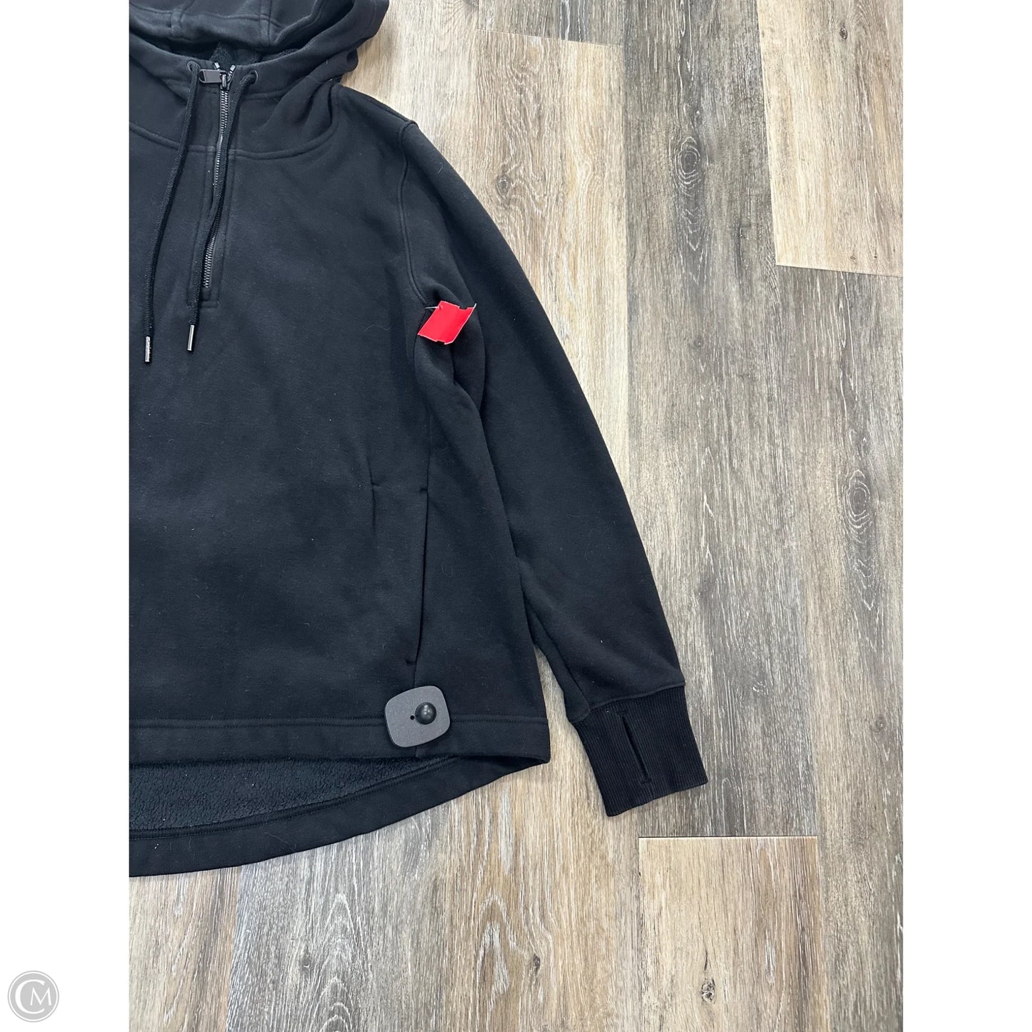 Athletic Sweatshirt Hoodie By Athleta In Black, Size: M