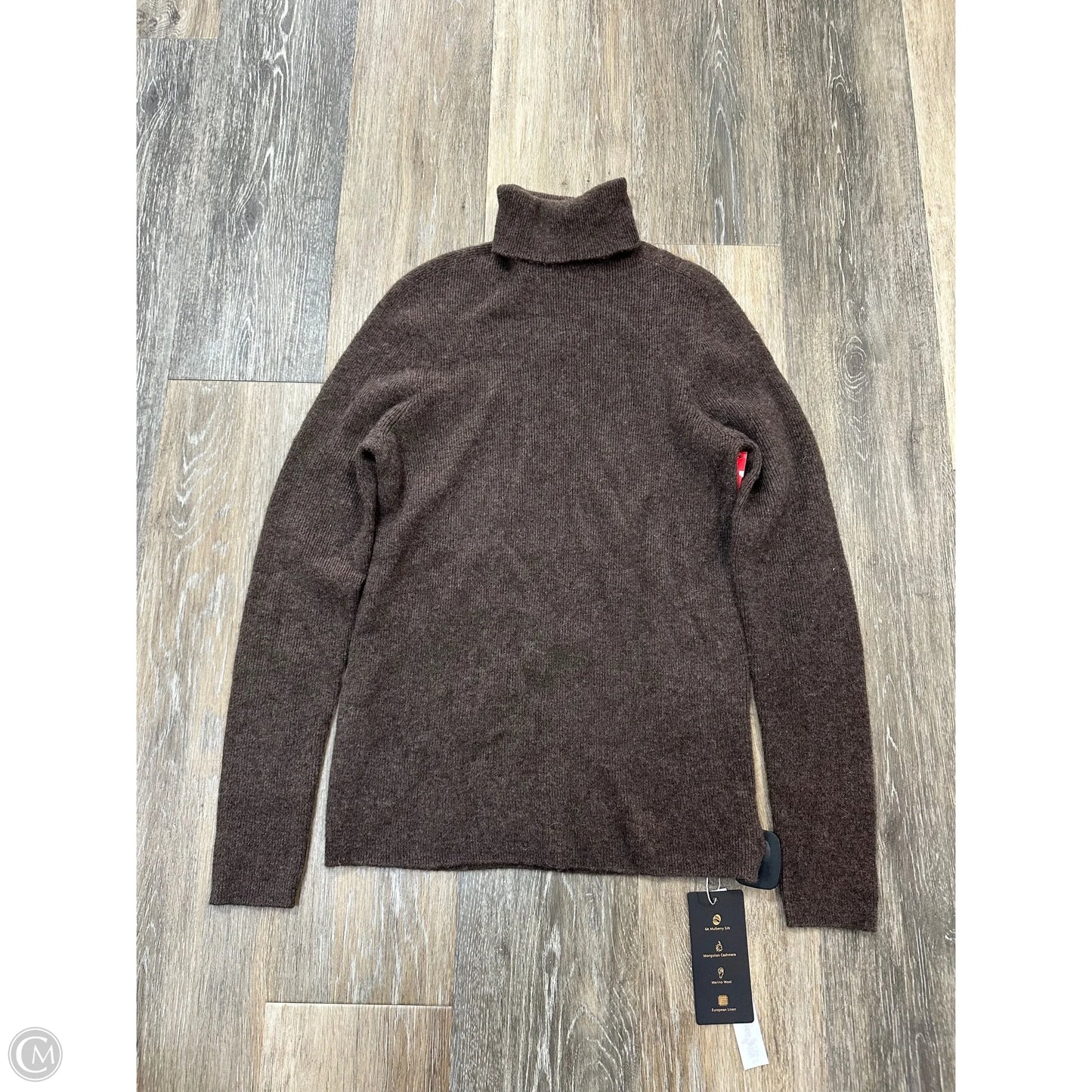 Sweater Cashmere By Real Silk Real Life In Brown, Size: S