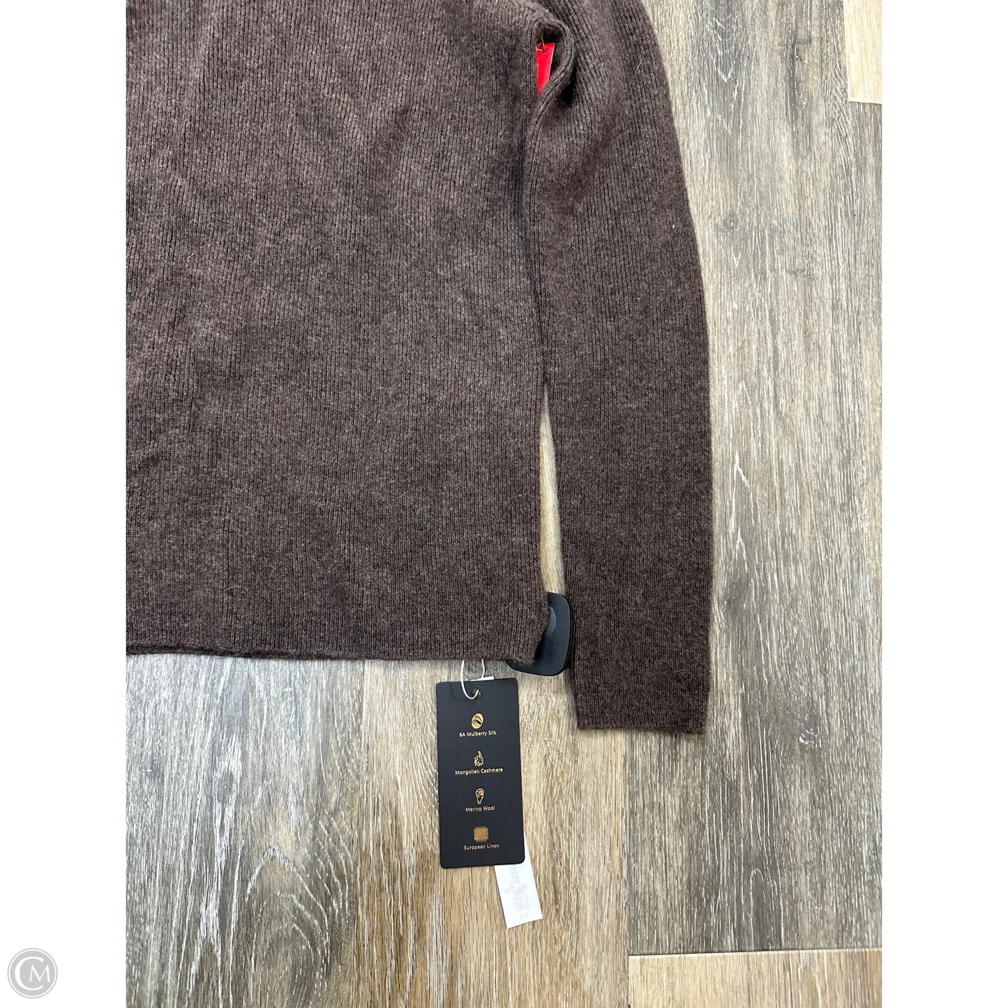 Sweater Cashmere By Real Silk Real Life In Brown, Size: S