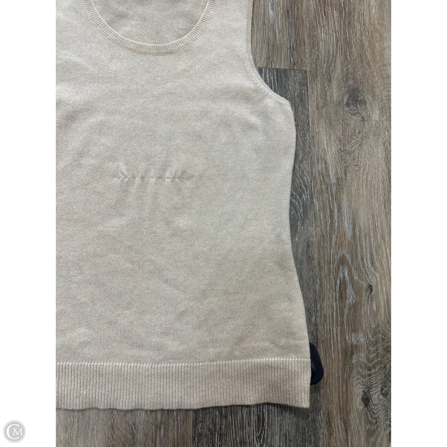 Tank Top Designer By Brunello Cucinelli In Cream, Size: S