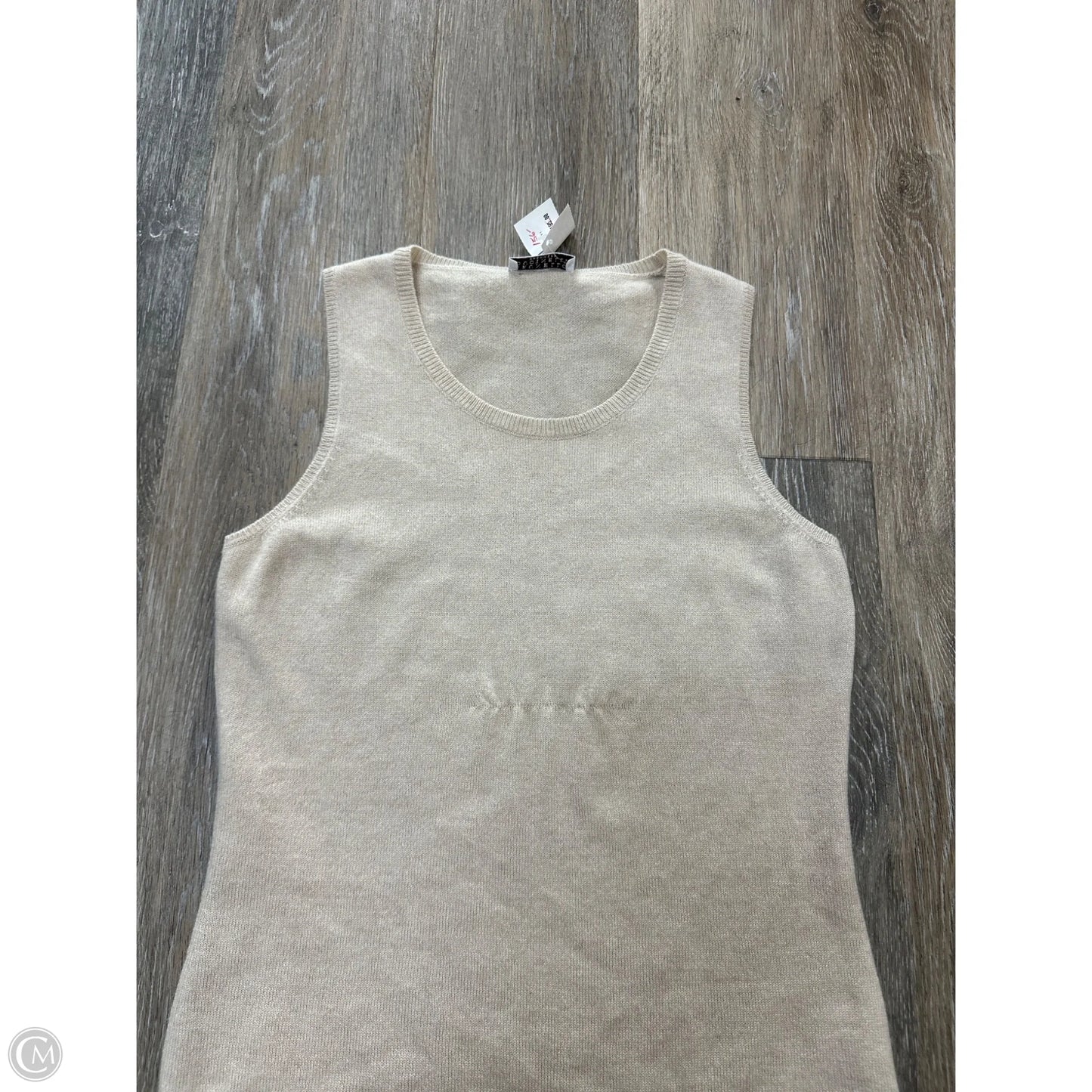 Tank Top Designer By Brunello Cucinelli In Cream, Size: S
