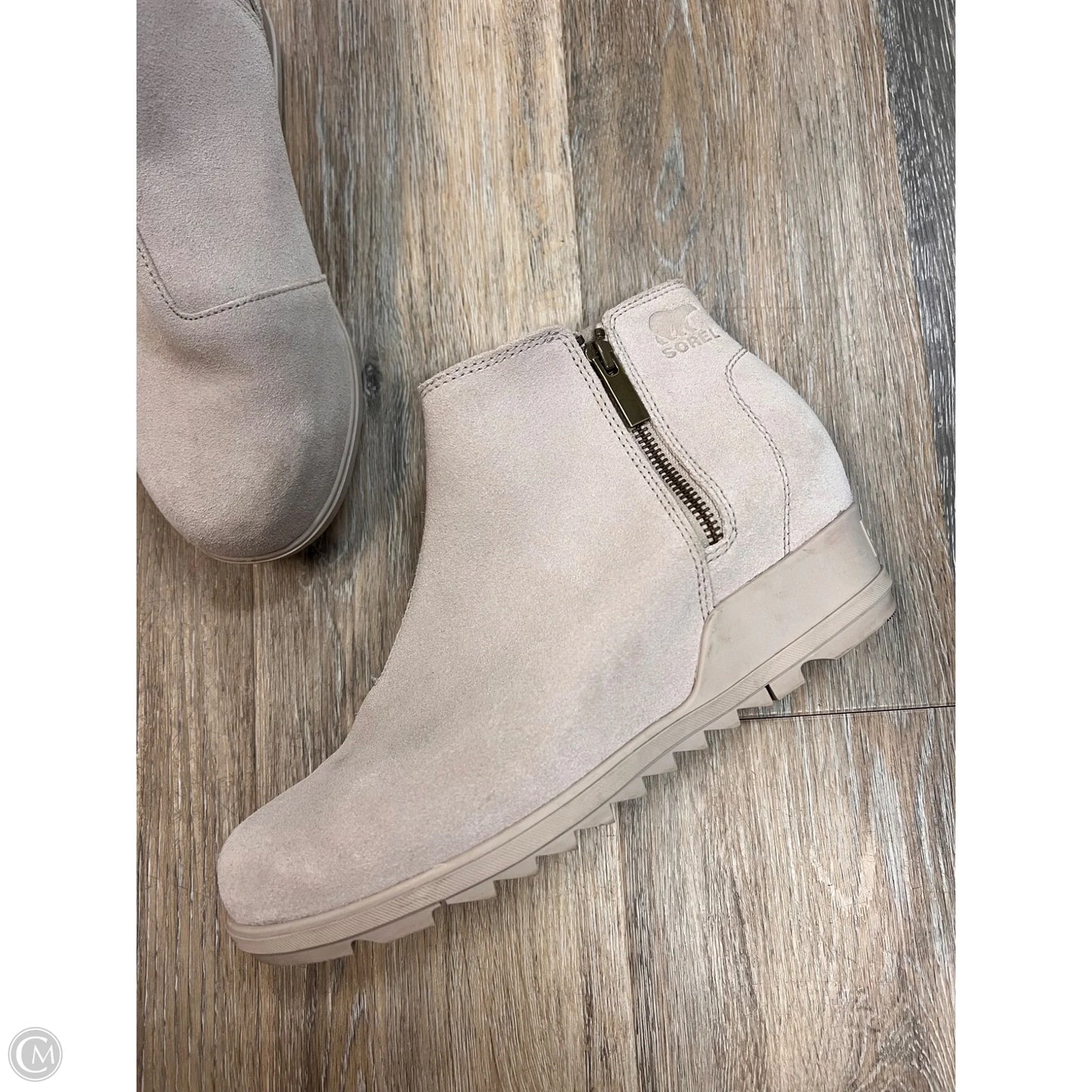 Boots Ankle Heels By Sorel In Grey, Size: 11