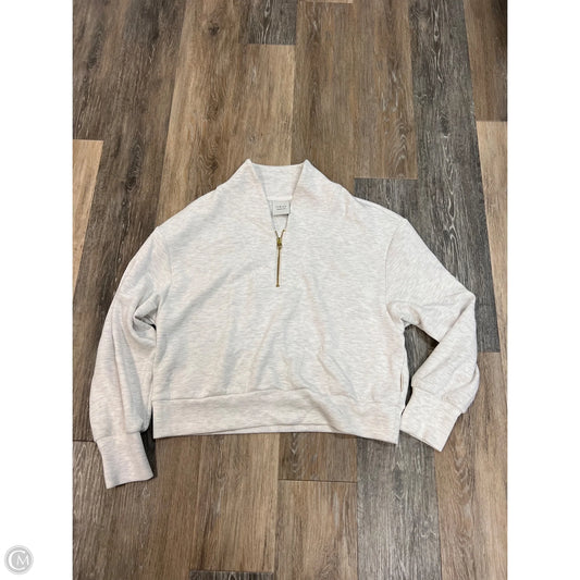 Athletic Sweatshirt Crewneck By Varley In Cream, Size: L