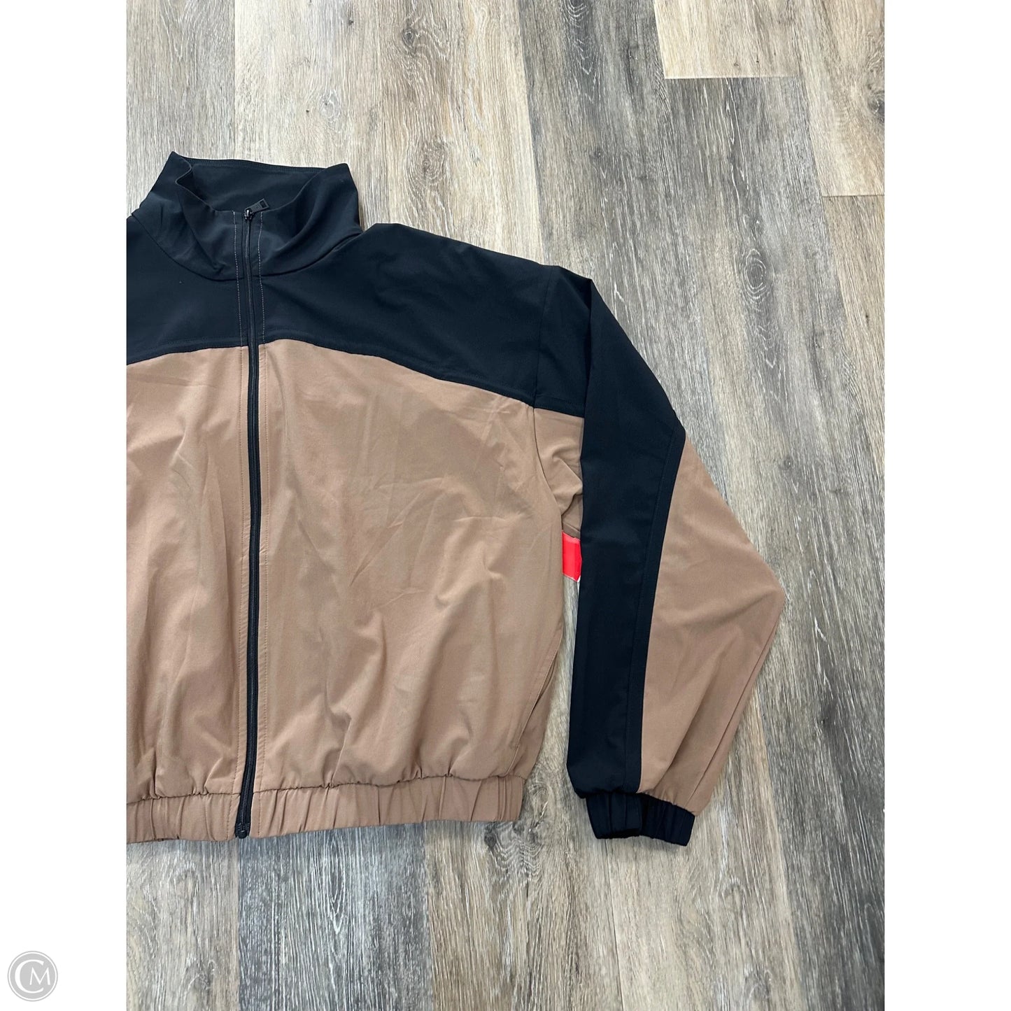 Athletic Jacket By Beyond Yoga In Tan, Size: L