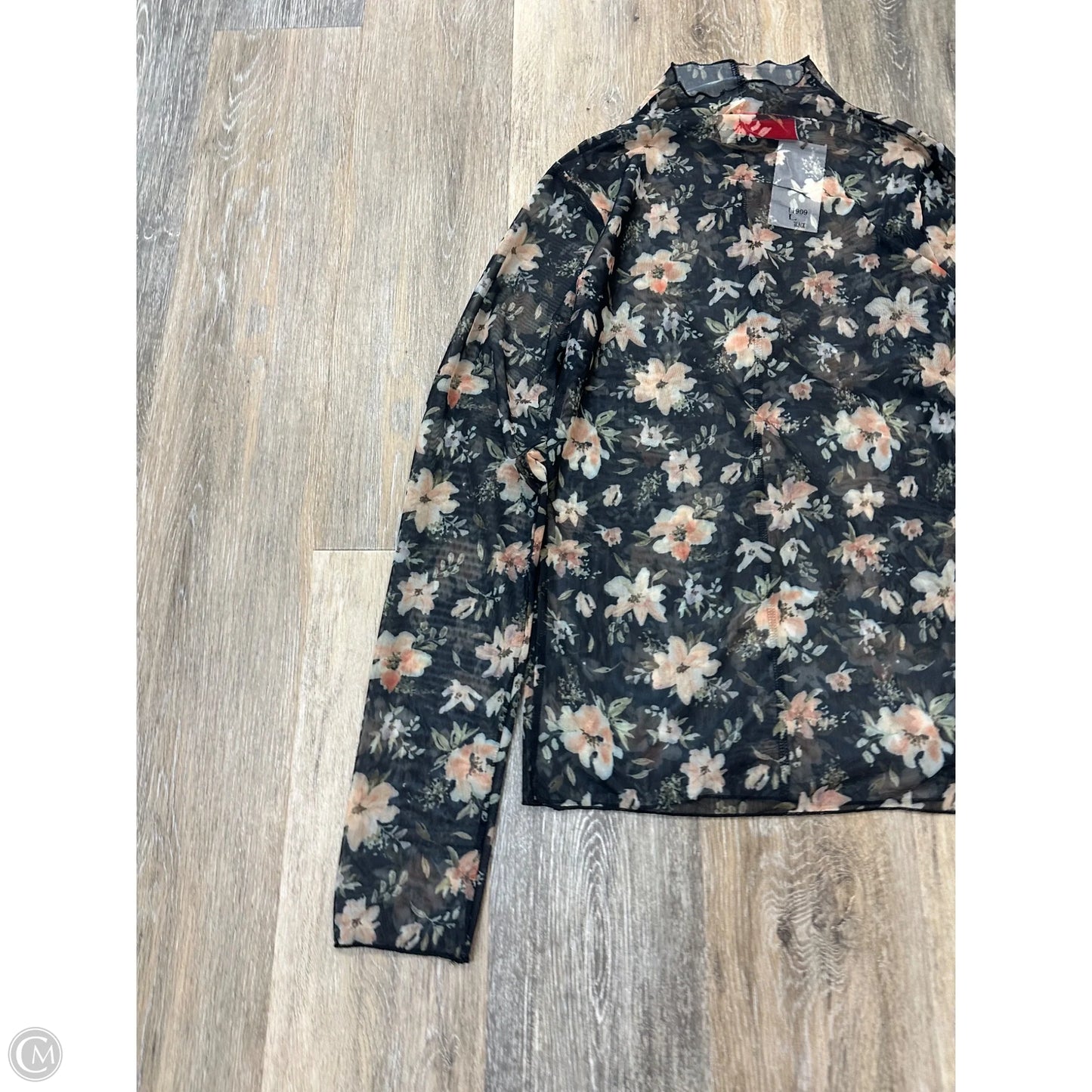 Top Long Sleeve By New In In Floral Print, Size: L