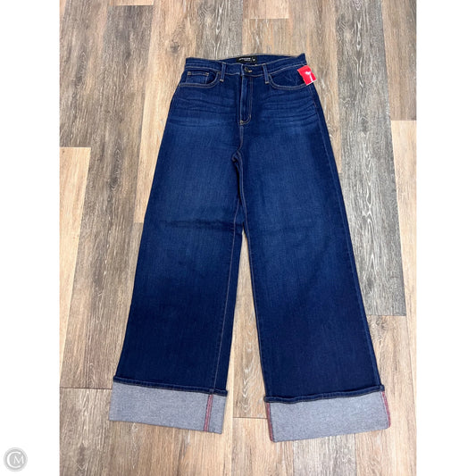 Jeans Wide Leg By Just Black In Blue Denim, Size: 8